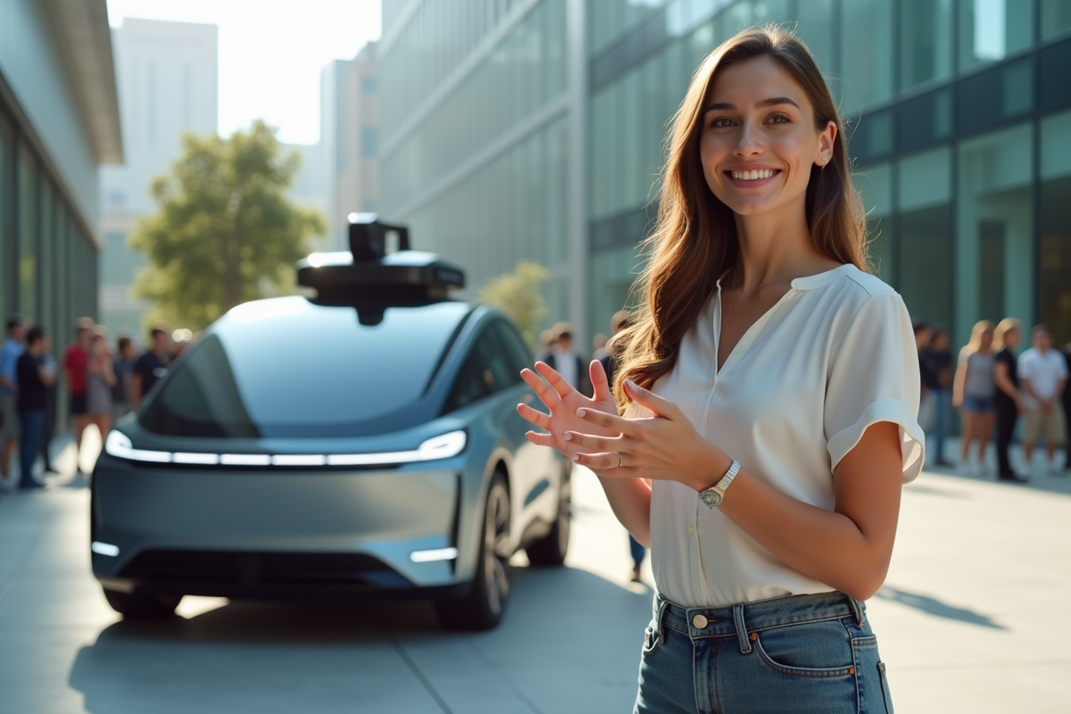 Jeune femme en tenue d